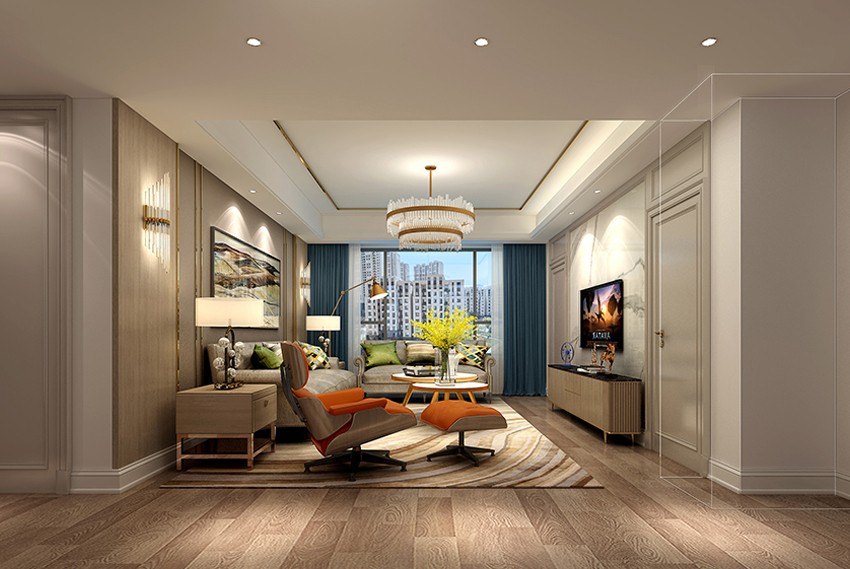 135平現代輕奢裝修效果圖[大連-高新園區(qū)-舜山府]